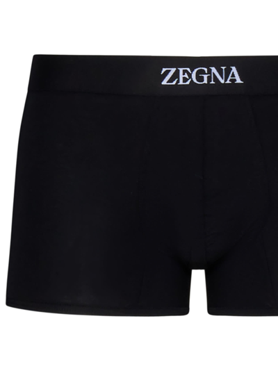 Shop Zegna Boxer In Black