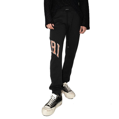 Shop Amiri Bandana Sweatpants In Black