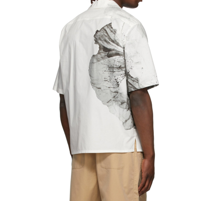 Alexander Mcqueen White Cotton Shortsleeve Shirt In White