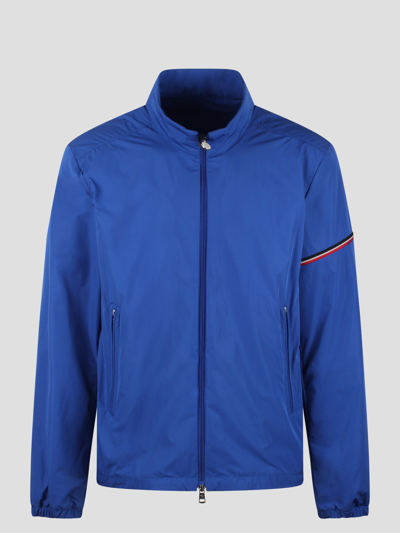 Shop Moncler Ruinette Nylon Jacket In Blue