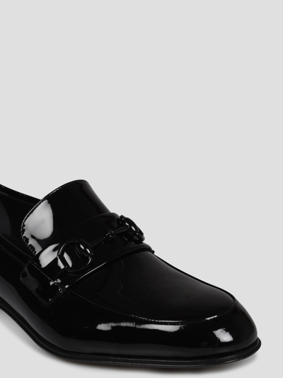 Shop Gucci Horsebit Loafers In Black