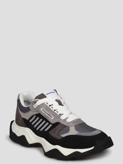 Shop Dsquared2 Wave Sneakers In Grey