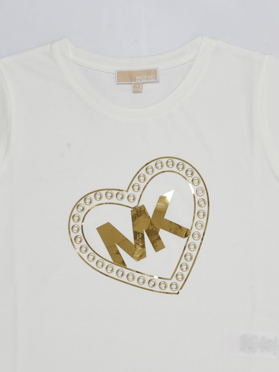 Shop Michael Kors T-shirt T-shirt In Avorio
