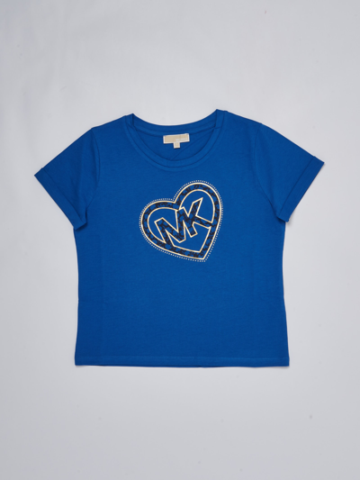 Shop Michael Kors T-shirt T-shirt In Blu Elettrico