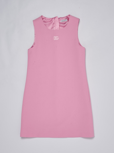 Shop Dolce & Gabbana Sleeveless Dress Dress In Rosa