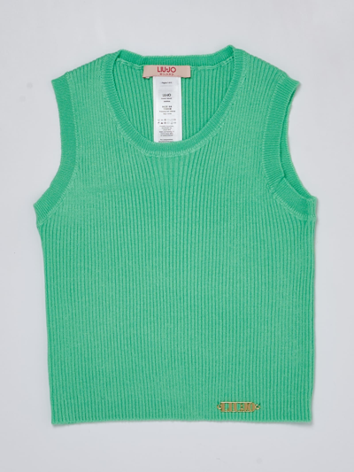Shop Liu •jo Knitwear Tank Top In Menta