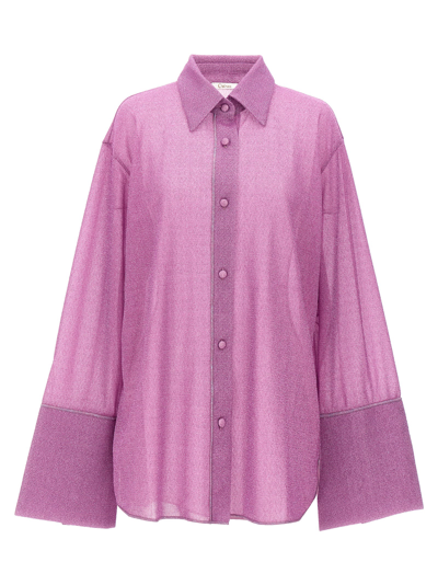 Shop Oseree Lumiere Shirt In Purple
