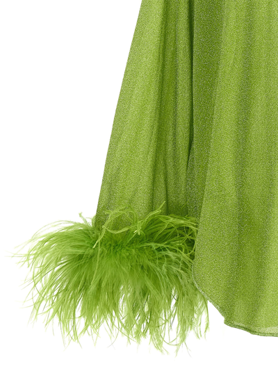 Shop Oseree Lumiere Plumage Shirt In Green