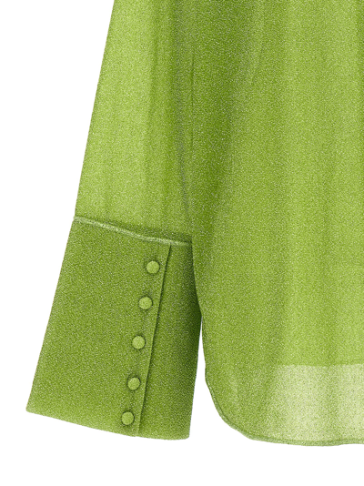 Shop Oseree Lumiere Shirt In Green