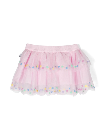 Shop Stella Mccartney Pink Cotton Skirt In Rosa