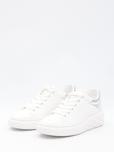 Shop Jimmy Choo Diamond Maxi/f Ii Sneakers In White