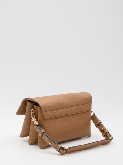 Shop Tod's Flap T Timeless Mini Bag In Brown