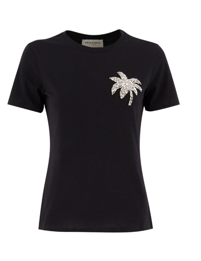 Shop Ermanno Firenze T-shirt In Black