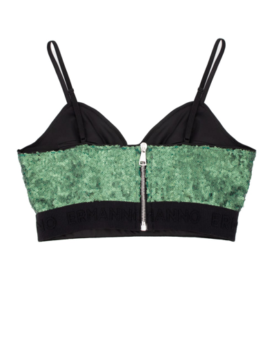 Shop Ermanno Firenze Top In Green