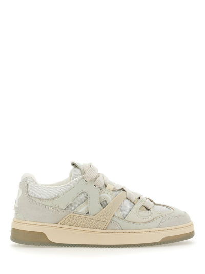 Shop Represent Leather Sneaker In Bianco