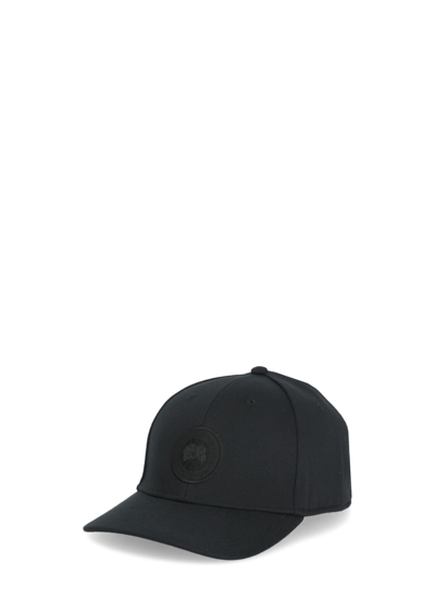 Shop Canada Goose Tonal Baseball Cap In Black