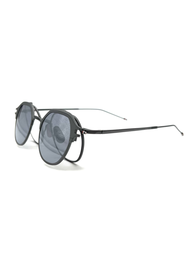 Shop Thom Browne Ues812a/g0001 Sunglasses In Black/charcoal