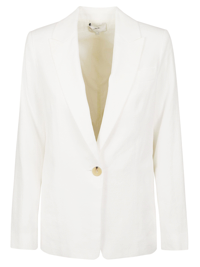 Shop Vince Single-buttoned Blazer In White