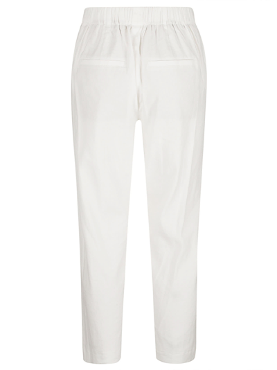 Shop Vince Ribbed Waist Trousers In White