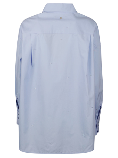 Shop Dondup Long-sleeved Shirt In Azure