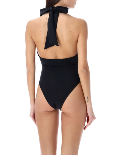 Shop Magda Butrym Halterneck Bodysuit In Black