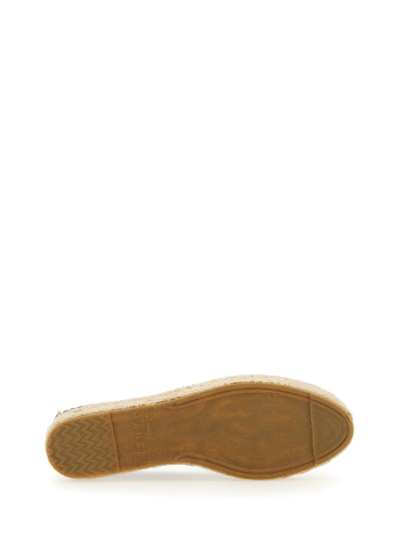 Shop Manebi Leather Espadrille In Blu