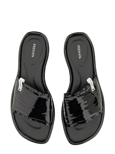 Shop Premiata Slide Sandal In Nero