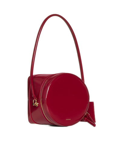 Shop Jacquemus Shoulder Bag In Dark Red