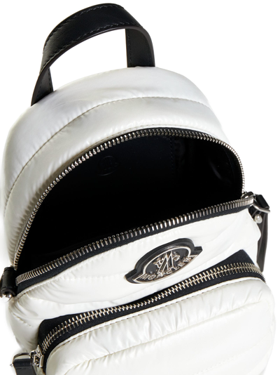 Shop Moncler Shoulder Bag In Bianco