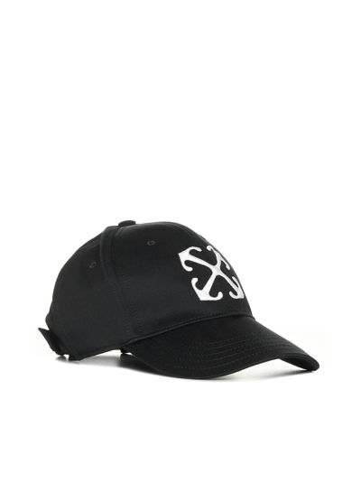 Shop Off-white Hat In Black White