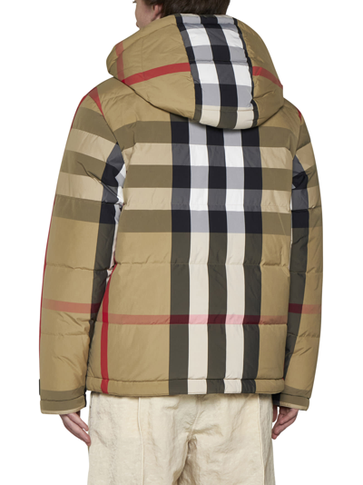Shop Burberry Down Jacket In Archive Beige Ip Chk