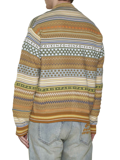 Shop Kenzo Cardigan In Multicolor