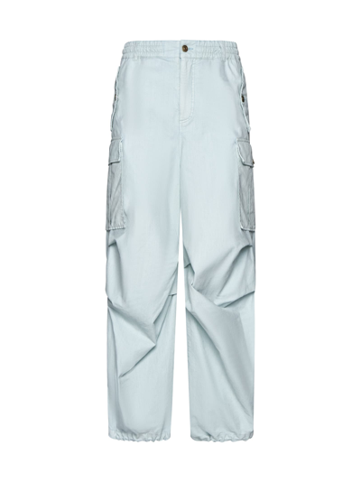Shop Marni Pants In Aquamarine
