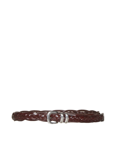 Shop Brunello Cucinelli Belt In Tabacco