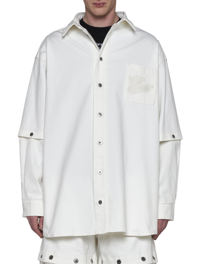 Shop Off-white Shirt In White Raw