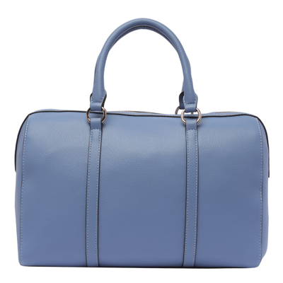 Shop Liu •jo Medium Logo Bowling Bag In Blue