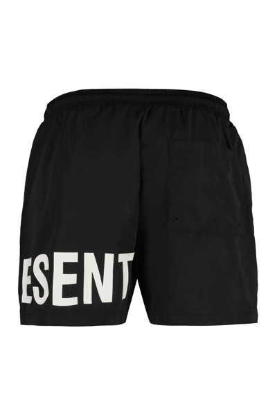 Shop Represent Nylon Swim Shorts In Black