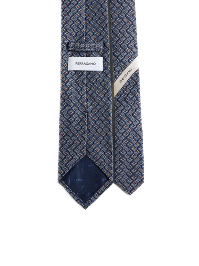 Shop Ferragamo Tie In F,marine