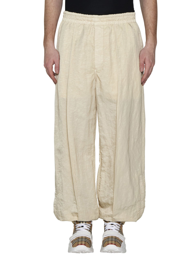 Shop Burberry Pants In Soap
