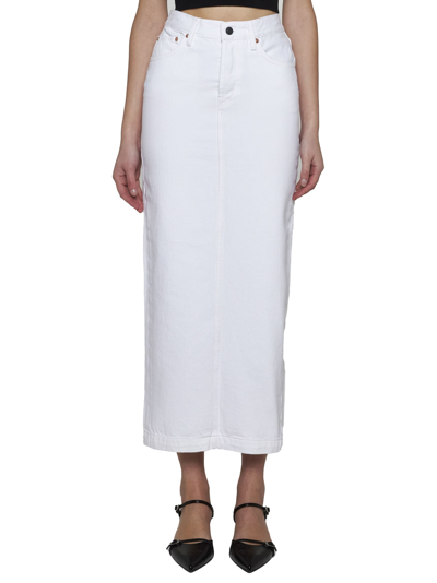 Shop Wardrobe.nyc Skirt In White