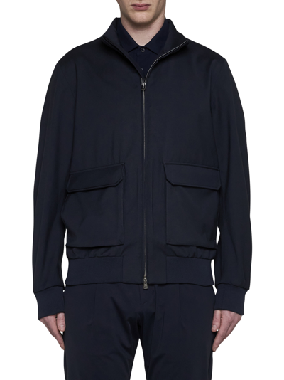 Shop Herno Jacket In Blu Navy