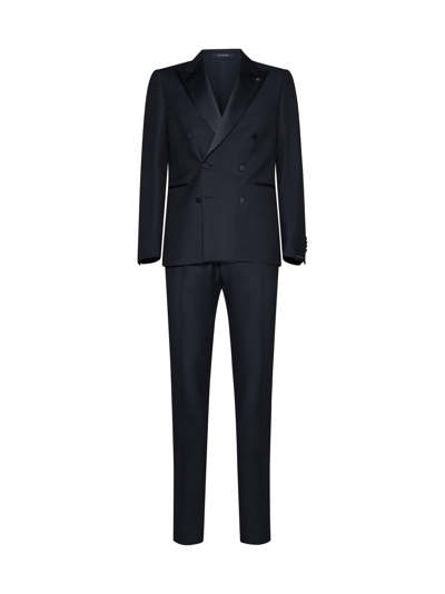 Shop Tagliatore Suit In Blu