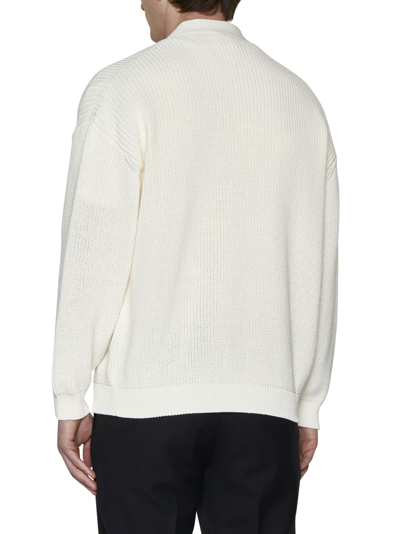 Shop Lardini Sweater In Bianco