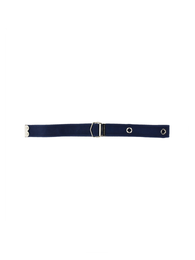 Shop Dolce & Gabbana Belt With Logo In Blu