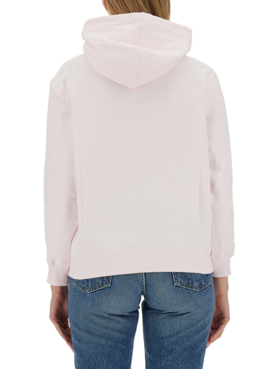 Shop Lanvin Sweatshirt With Print In Rosa