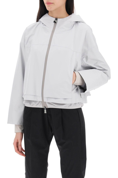 Shop Herno Laminar Hooded Paclite Jacket In In Grey