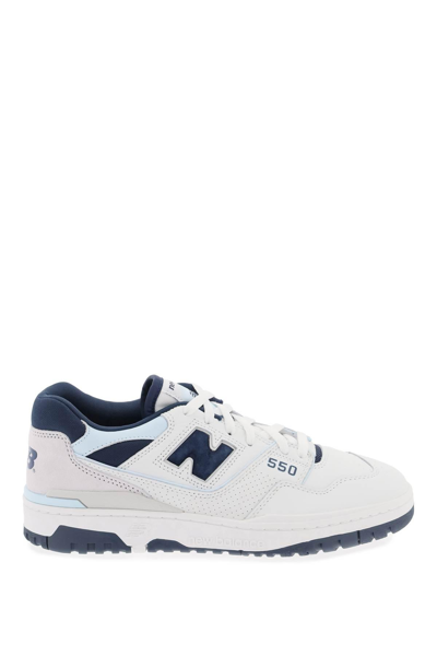 Shop New Balance 550 Sneakers In White,blue