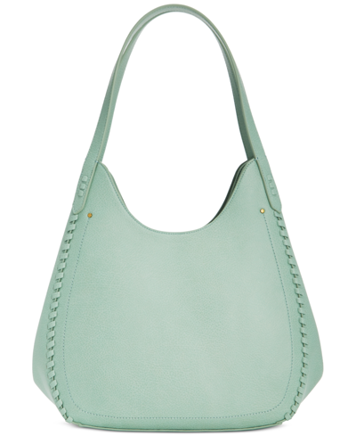 Shop Style & Co Whip-stitch Soft 4-poster Tote, Created For Macy's In Mint Sage