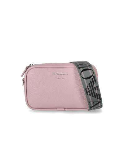 Shop Emporio Armani Camera Bag Pink Crossbody Bag
