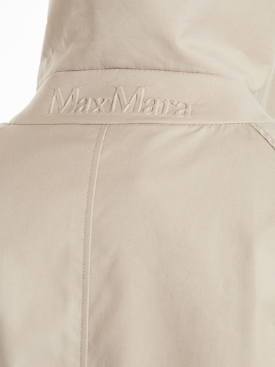 Shop Max Mara Trench Monopetto In Beige